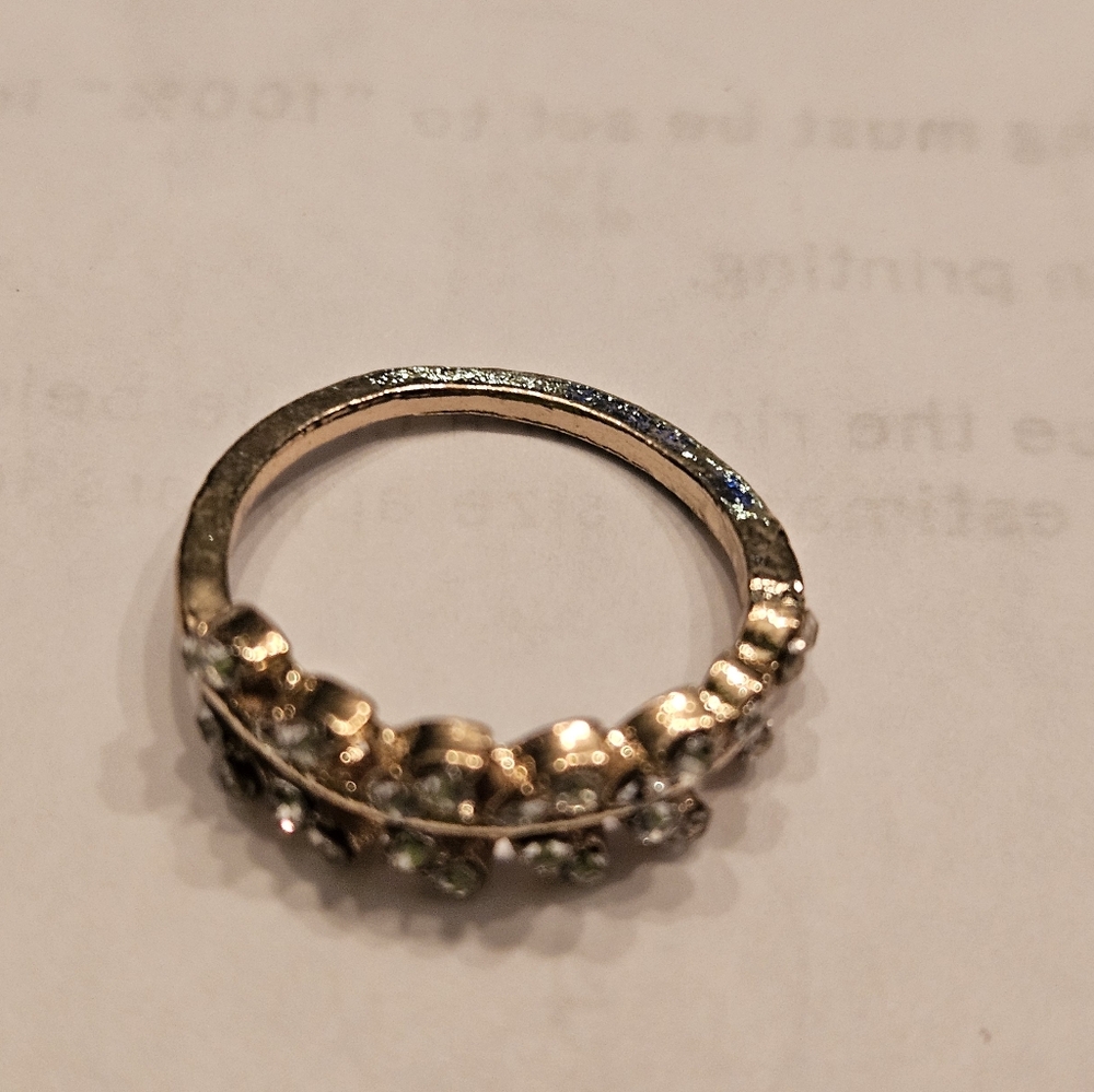 SHEIN Gold and Silver Floral Ring